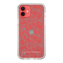 Slim Protection Case［ LAGUNAMOON - FlowerPattern - Clear×Grey ］