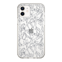 Slim Protection Case［ LAGUNAMOON - FlowerPattern - Clear×Grey ］
