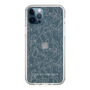 Slim Protection Case［ LAGUNAMOON - FlowerPattern - Clear×Grey ］