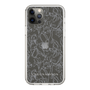 Slim Protection Case［ LAGUNAMOON - FlowerPattern - Clear×Grey ］