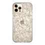Slim Protection Case［ LAGUNAMOON - FlowerPattern - Clear×Grey ］