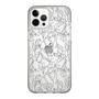 Slim Protection Case［ LAGUNAMOON - FlowerPattern - Clear×Grey ］