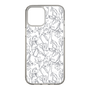 Slim Protection Case［ LAGUNAMOON - FlowerPattern - Clear×Grey ］