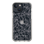 Slim Protection Case［ LAGUNAMOON - FlowerPattern - Clear×Grey ］