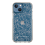 Slim Protection Case［ LAGUNAMOON - FlowerPattern - Clear×Grey ］