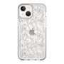 Slim Protection Case［ LAGUNAMOON - FlowerPattern - Clear×Grey ］