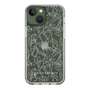 Slim Protection Case［ LAGUNAMOON - FlowerPattern - Clear×Grey ］