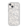 Slim Protection Case［ LAGUNAMOON - FlowerPattern - Clear×Grey ］