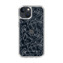 Slim Protection Case［ LAGUNAMOON - FlowerPattern - Clear×Grey ］