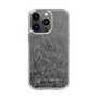Slim Protection Case［ LAGUNAMOON - FlowerPattern - Clear×Grey ］