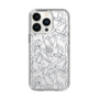 Slim Protection Case［ LAGUNAMOON - FlowerPattern - Clear×Grey ］