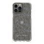 Slim Protection Case［ LAGUNAMOON - FlowerPattern - Clear×Grey ］