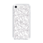 Slim Protection Case［ LAGUNAMOON - FlowerPattern - Clear×Grey ］