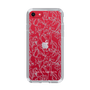 Slim Protection Case［ LAGUNAMOON - FlowerPattern - Clear×Grey ］