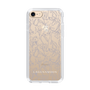Slim Protection Case［ LAGUNAMOON - FlowerPattern - Clear×Grey ］