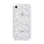 Slim Protection Case［ LAGUNAMOON - FlowerPattern - Clear×Grey ］