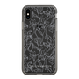 Slim Protection Case［ LAGUNAMOON - FlowerPattern - Clear×Grey ］