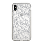 Slim Protection Case［ LAGUNAMOON - FlowerPattern - Clear×Grey ］
