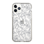 Slim Protection Case［ LAGUNAMOON - FlowerPattern - Clear×Grey ］