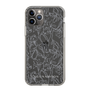 Slim Protection Case［ LAGUNAMOON - FlowerPattern - Clear×Grey ］