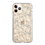Slim Protection Case［ LAGUNAMOON - FlowerPattern - Clear×Grey ］