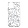 Slim Protection Case［ LAGUNAMOON - FlowerPattern - Clear×Grey ］