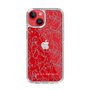 Slim Protection Case［ LAGUNAMOON - FlowerPattern - Clear×Grey ］