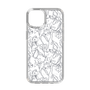 Slim Protection Case［ LAGUNAMOON - FlowerPattern - Clear×Grey ］