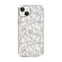 Slim Protection Case［ LAGUNAMOON - FlowerPattern - Clear×Grey ］