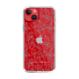 Slim Protection Case［ LAGUNAMOON - FlowerPattern - Clear×Grey ］