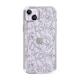 Slim Protection Case［ LAGUNAMOON - FlowerPattern - Clear×Grey ］