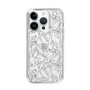 Slim Protection Case［ LAGUNAMOON - FlowerPattern - Clear×Grey ］