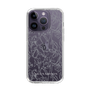 Slim Protection Case［ LAGUNAMOON - FlowerPattern - Clear×Grey ］