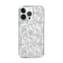 Slim Protection Case［ LAGUNAMOON - FlowerPattern - Clear×Grey ］