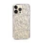 Slim Protection Case［ LAGUNAMOON - FlowerPattern - Clear×Grey ］