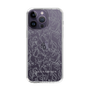 Slim Protection Case［ LAGUNAMOON - FlowerPattern - Clear×Grey ］
