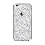 Slim Protection Case［ LAGUNAMOON - FlowerPattern - Clear×Grey ］