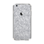 Slim Protection Case［ LAGUNAMOON - FlowerPattern - Clear×Grey ］