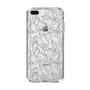 Slim Protection Case［ LAGUNAMOON - FlowerPattern - Clear×Grey ］