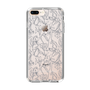 Slim Protection Case［ LAGUNAMOON - FlowerPattern - Clear×Grey ］
