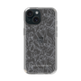 Slim Protection Case［ LAGUNAMOON - FlowerPattern - Clear×Grey ］