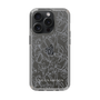 Slim Protection Case［ LAGUNAMOON - FlowerPattern - Clear×Grey ］