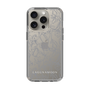 Slim Protection Case［ LAGUNAMOON - FlowerPattern - Clear×Grey ］