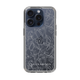 Slim Protection Case［ LAGUNAMOON - FlowerPattern - Clear×Grey ］
