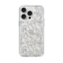 Slim Protection Case［ LAGUNAMOON - FlowerPattern - Clear×Grey ］