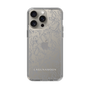 Slim Protection Case［ LAGUNAMOON - FlowerPattern - Clear×Grey ］