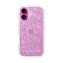 Slim Protection Case［ LAGUNAMOON - FlowerPattern - Clear×Grey ］