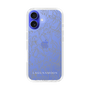 Slim Protection Case［ LAGUNAMOON - FlowerPattern - Clear×Grey ］