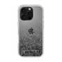 Slim Protection Case［ LAGUNAMOON - FlowerPattern - Clear×Grey ］
