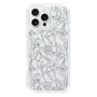 Slim Protection Case［ LAGUNAMOON - FlowerPattern - Clear×Grey ］